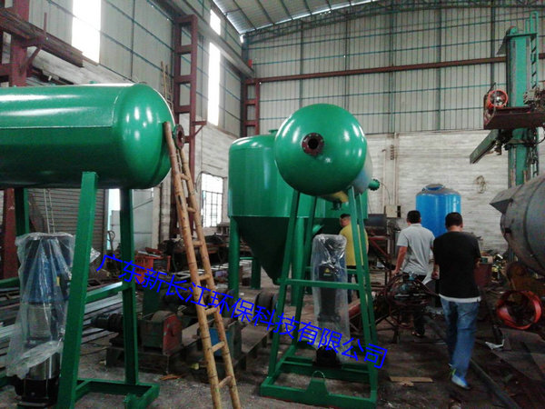 海南生态园水质净化每天产水10000吨设备安装中