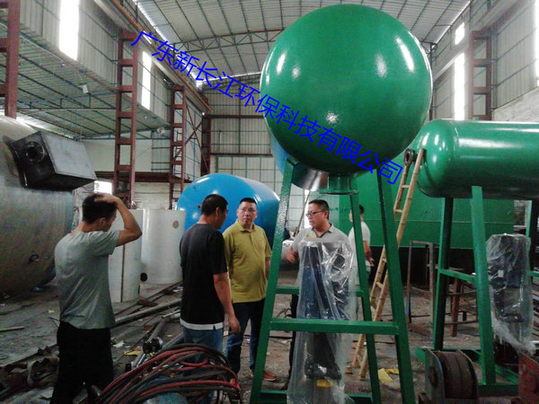 海南生态园水质净化每天产水10000吨设备安装中