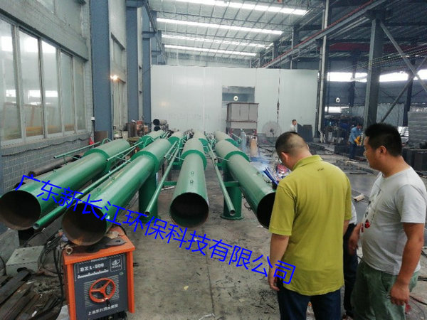 海南生态园水质净化每天产水10000吨设备安装中